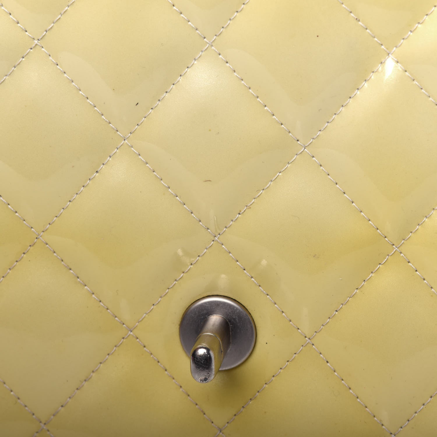 Chanel Patent Quilted Medium Single Flap Yellow 17 of 28