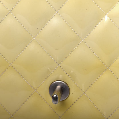Chanel Patent Quilted Medium Single Flap Yellow 17 of 28