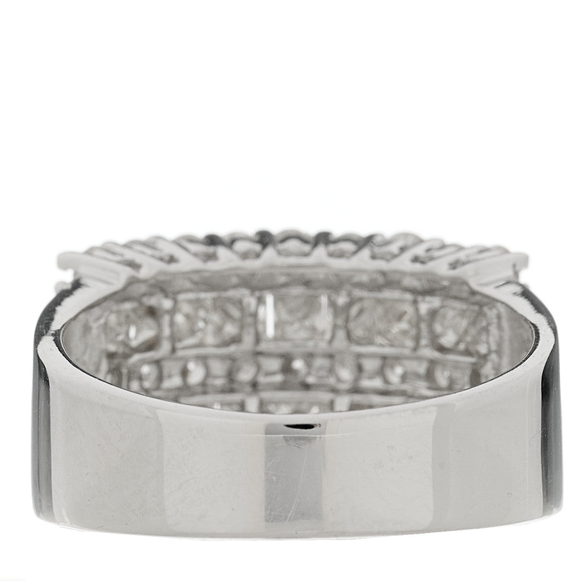 Parker & West by FASHIONPHILE 14K White Gold Diamond 1.71ctw Five Row Round Princess Cut Band Ring 54 7 3 of 9