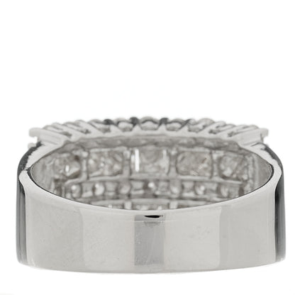 Parker & West by FASHIONPHILE 14K White Gold Diamond 1.71ctw Five Row Round Princess Cut Band Ring 54 7 3 of 9
