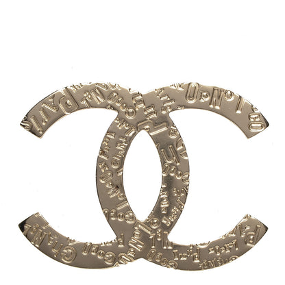 Chanel CC Large Brooch Gold 1 of 3