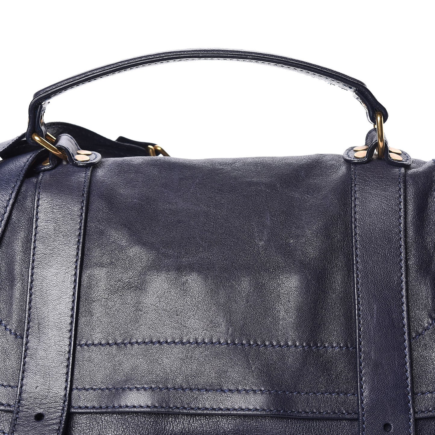 Lambskin PS1 Extra Large Satchel Midnight