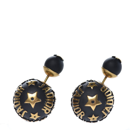 Christian Dior Metal J'Adior Mise En Dior Tribal Earrings Black 1 of 5