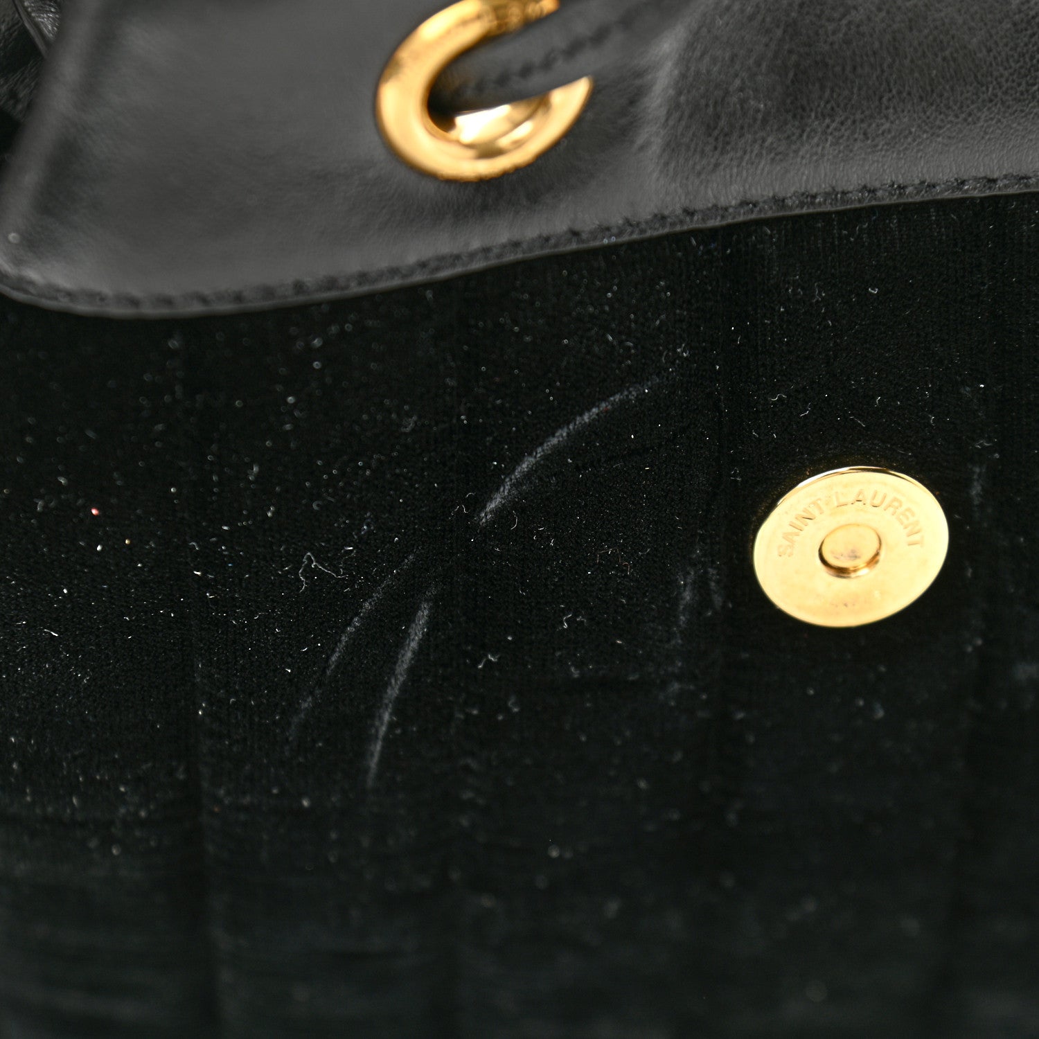 Saint Laurent Velvet Matelasse Vicky Backpack Black 14 of 14