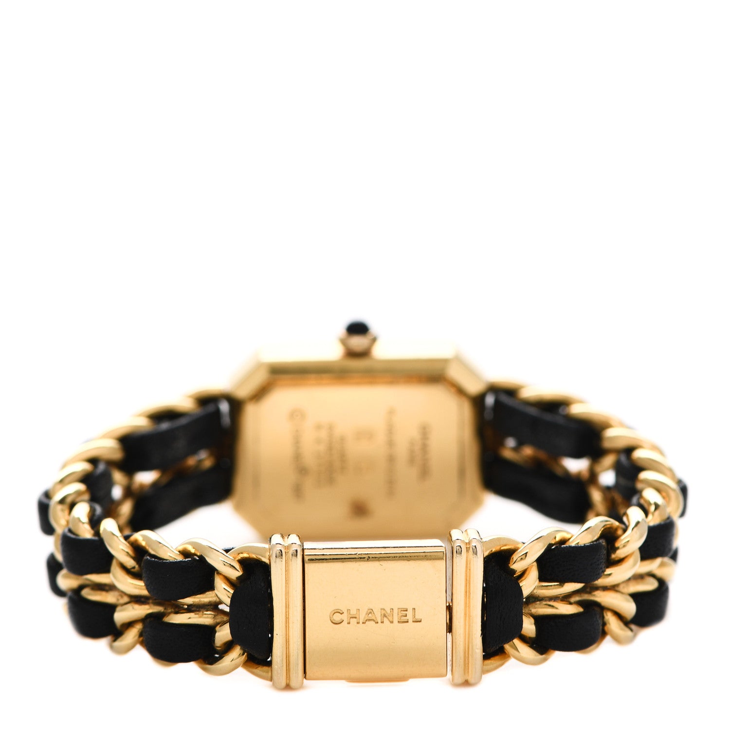 Chanel Stainless Steel Lambskin 20mm Chain Premiere Quartz Watch Gold M 3 of 7