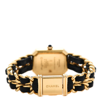 Chanel Stainless Steel Lambskin 20mm Chain Premiere Quartz Watch Gold M 3 of 7