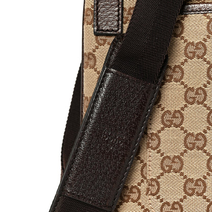 Gucci Monogram Flat Messenger Bag Dark Brown 8 of 11