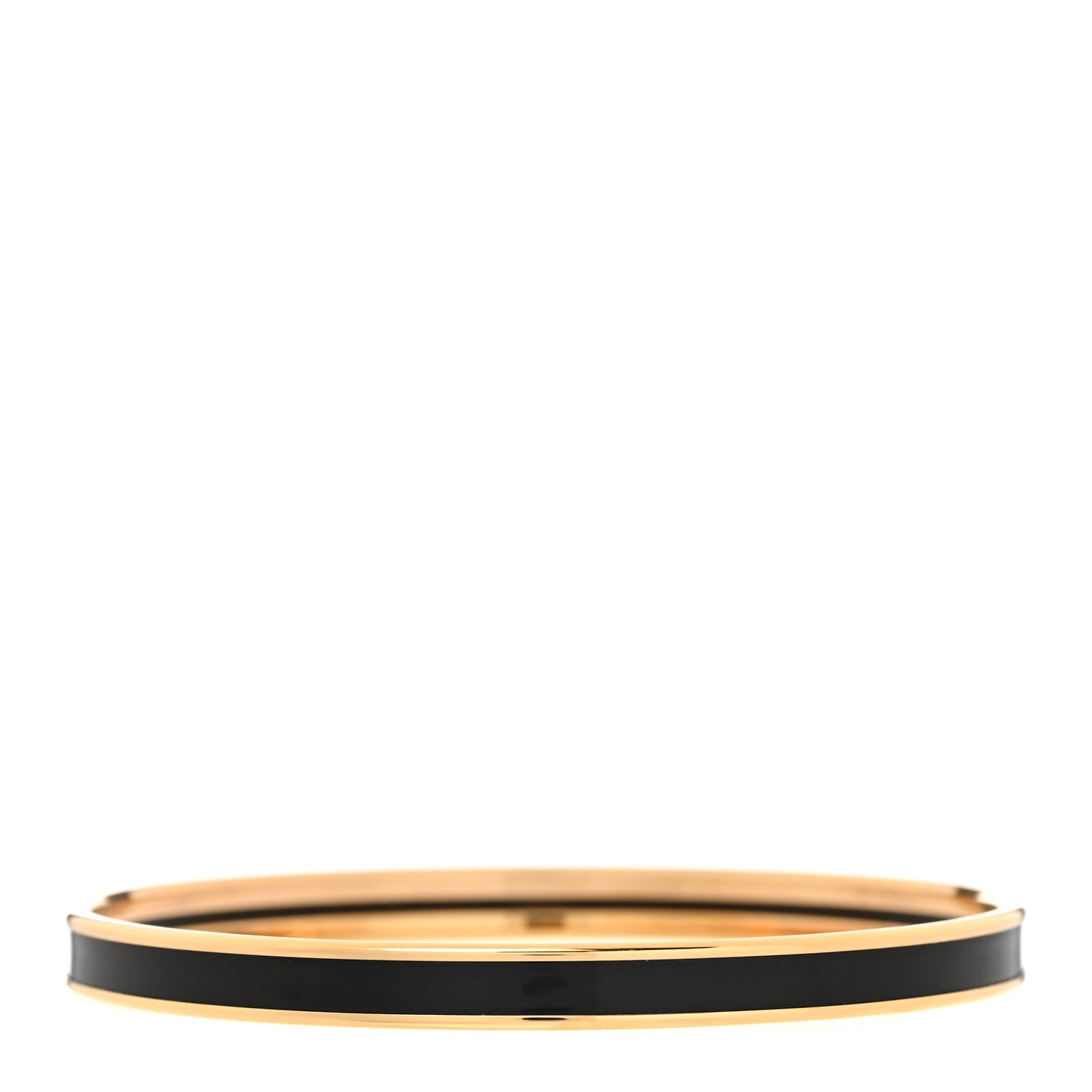 Enamel Uni Bangle Black