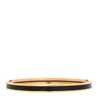 Hermes Enamel Uni Bangle Black 3 of 5