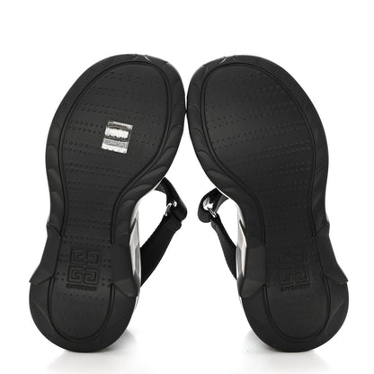 Givenchy Rubber Marshmallow Wedge Strap Sandals 38 Black 5 of 8