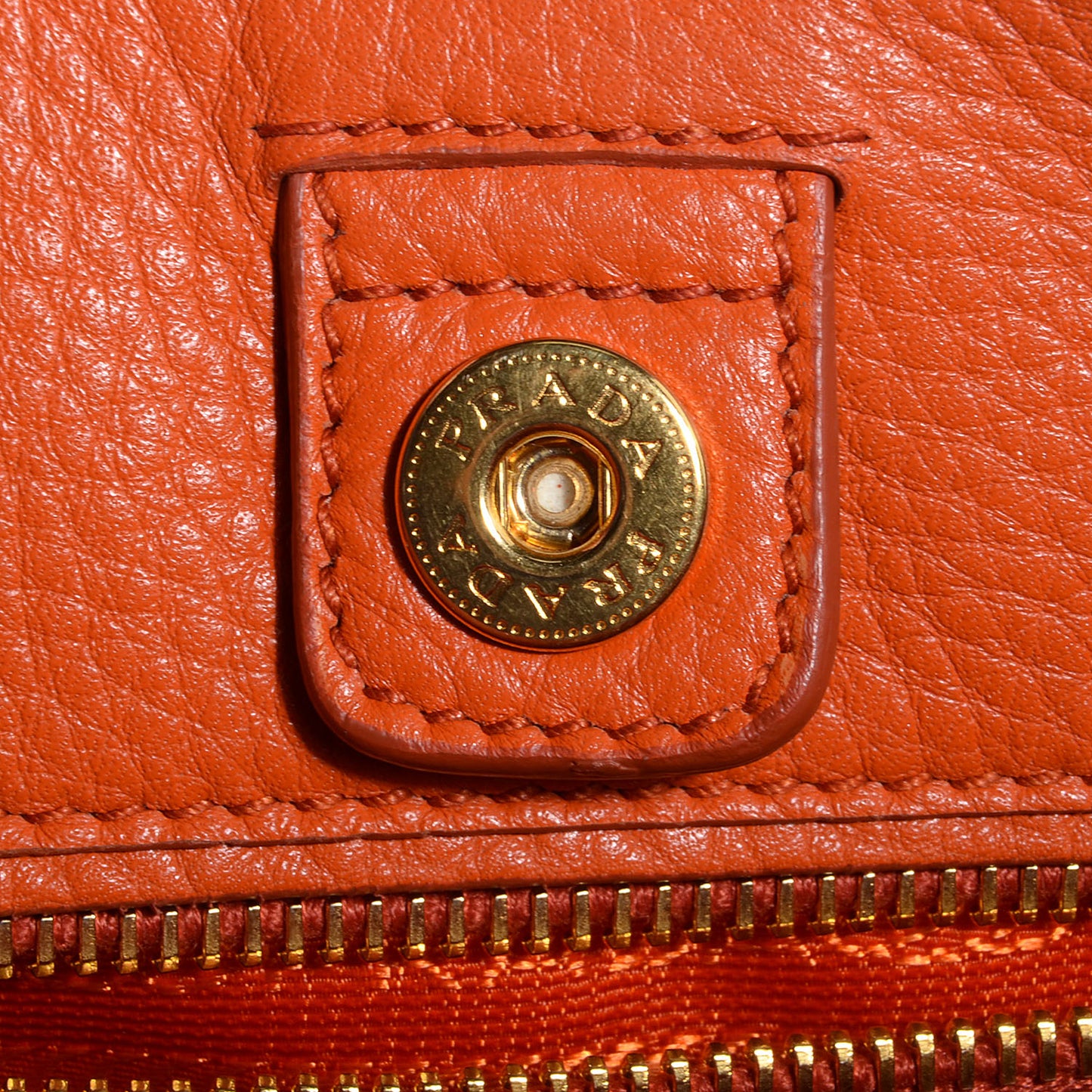 Vitello Daino Double Pocket Hobo Papaya
