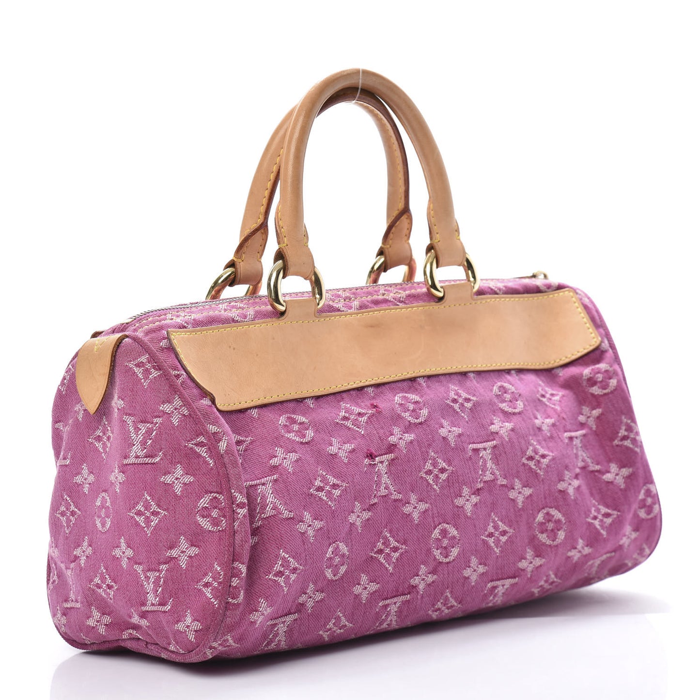 Monogram Denim Neo Speedy Fuchsia