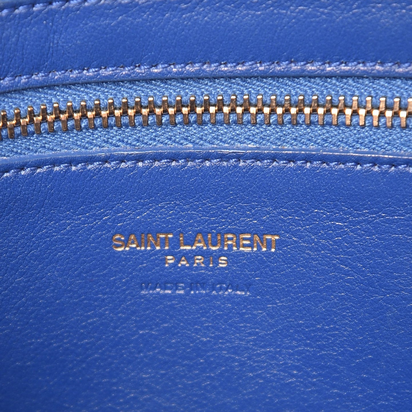 Calfskin Small Monogram Cabas Blue Majorelle