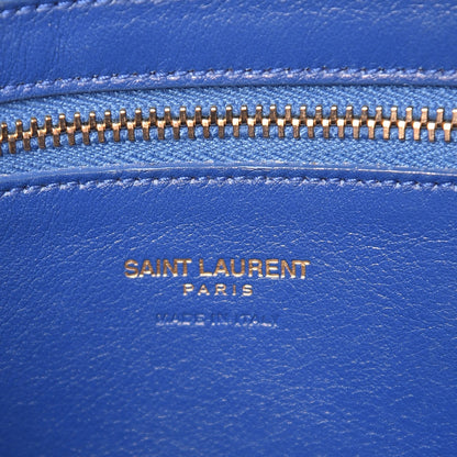 Saint Laurent Calfskin Small Monogram Cabas Blue Majorelle 6 of 11