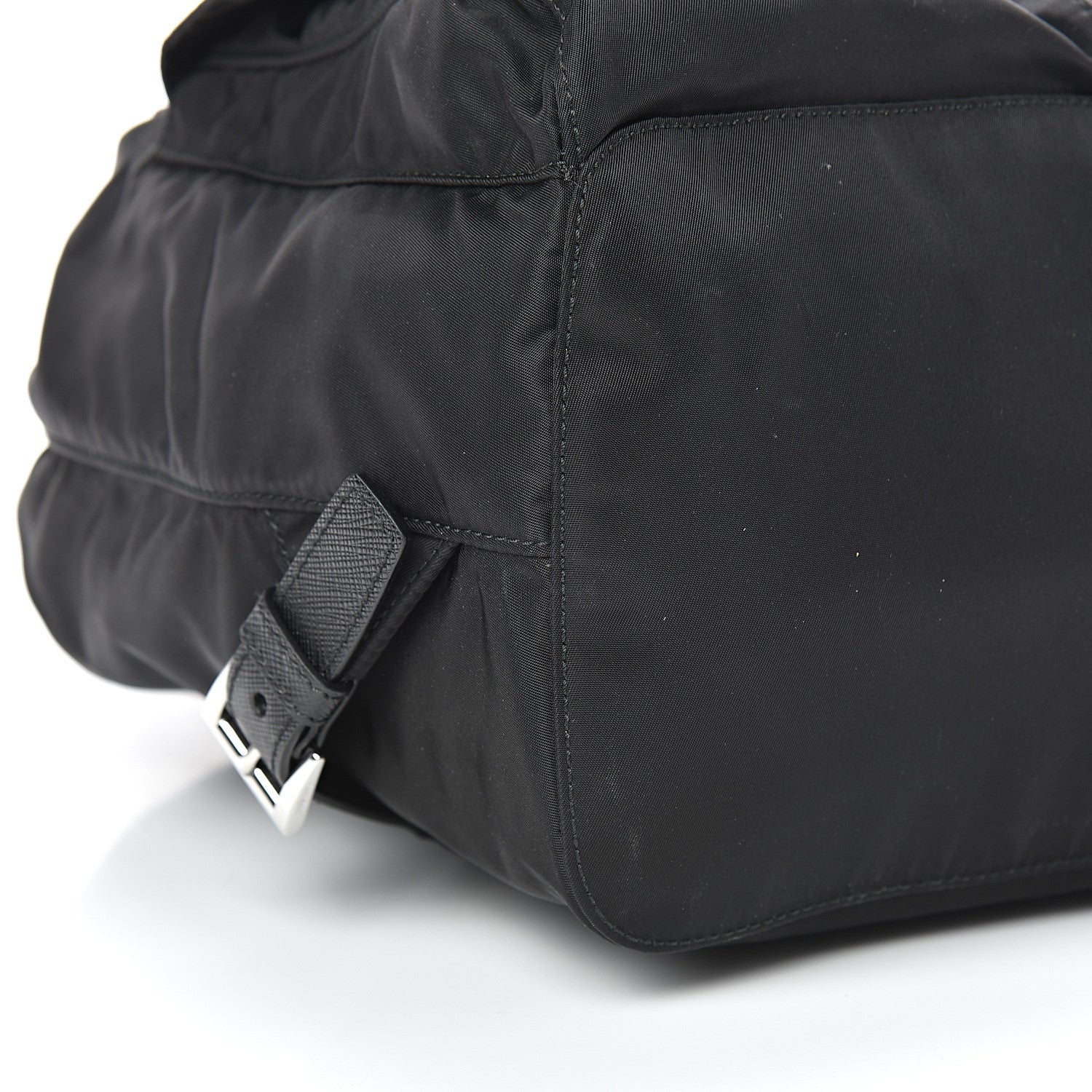 Prada Nylon Vela Medium Backpack Black 10 of 11