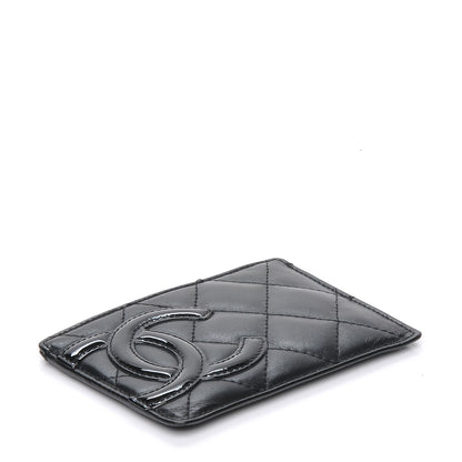 Chanel Calfskin Quilted Cambon Card Holder Black 4 of 7