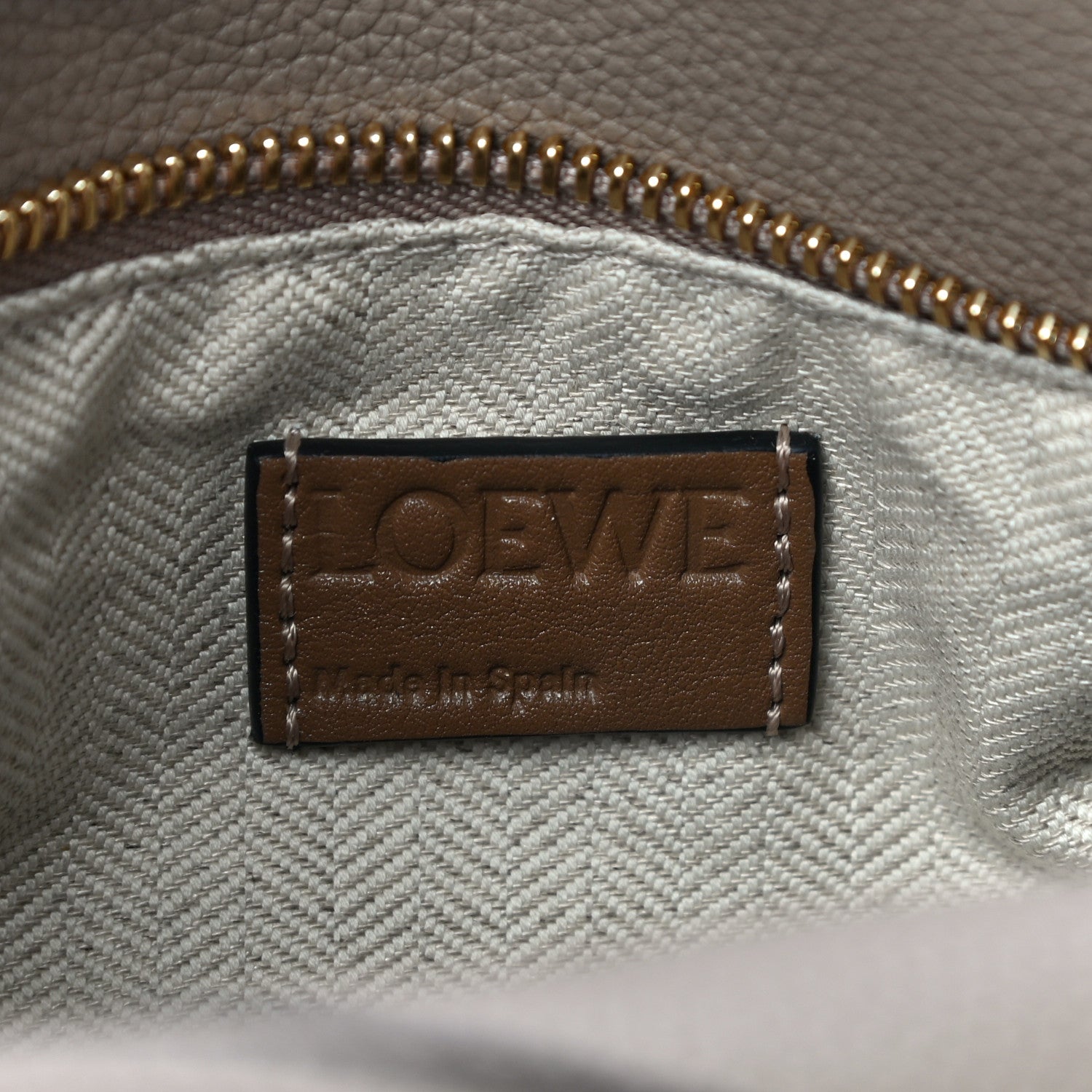 Loewe Grained Calfskin Small Puzzle Bag Sand Mink 6 of 9