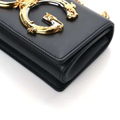 Dolce & Gabbana Calfskin DG Girls Phone Shoulder Bag Black 10 of 11