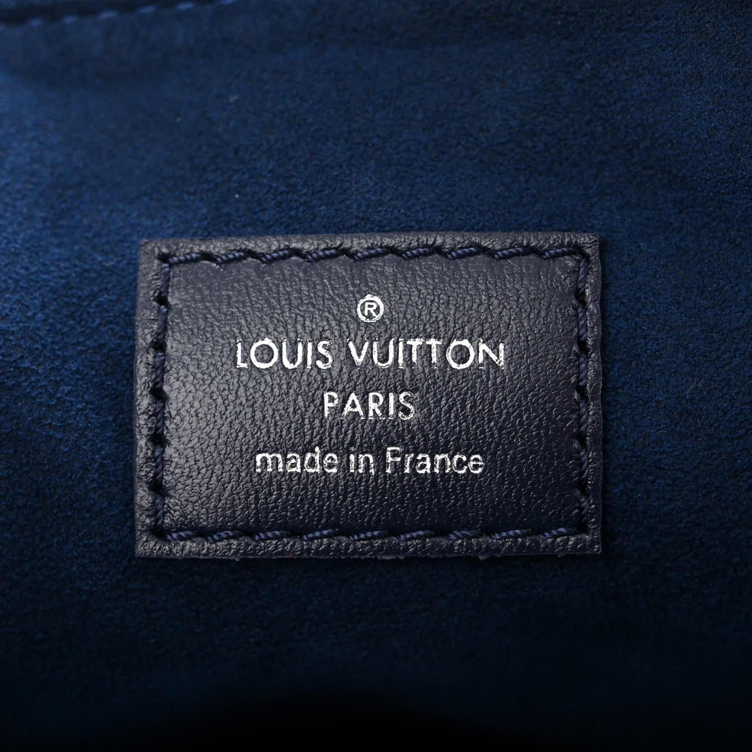 Louis Vuitton Lambskin Embossed Monogram Coussin PM Navy 6 of 9