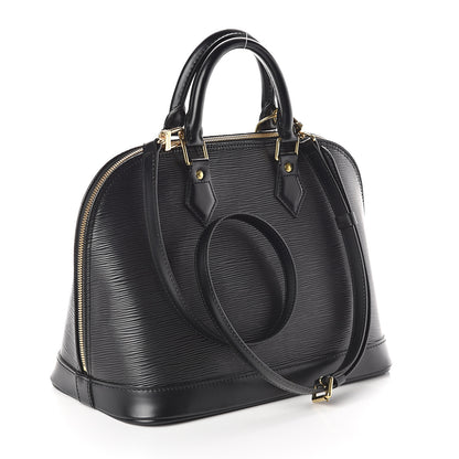 Louis Vuitton Epi Alma PM Black 2 of 8
