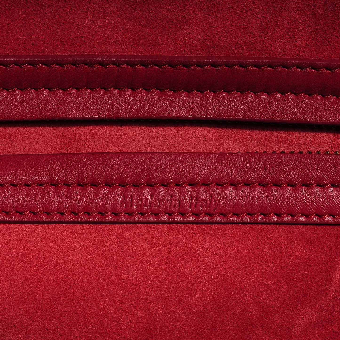 Supple Calfskin Medium Phantom Luggage Red