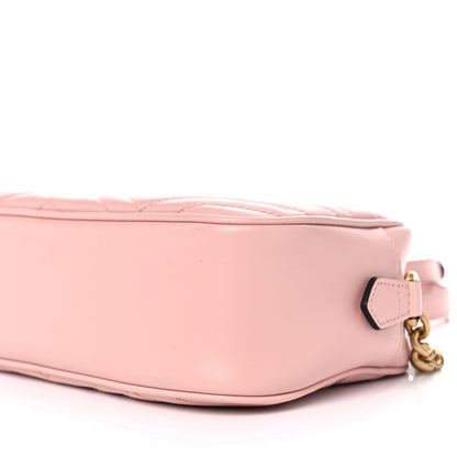 Gucci Calfskin Matelasse Small GG Marmont Chain Shoulder Bag Perfect Pink 9 of 11