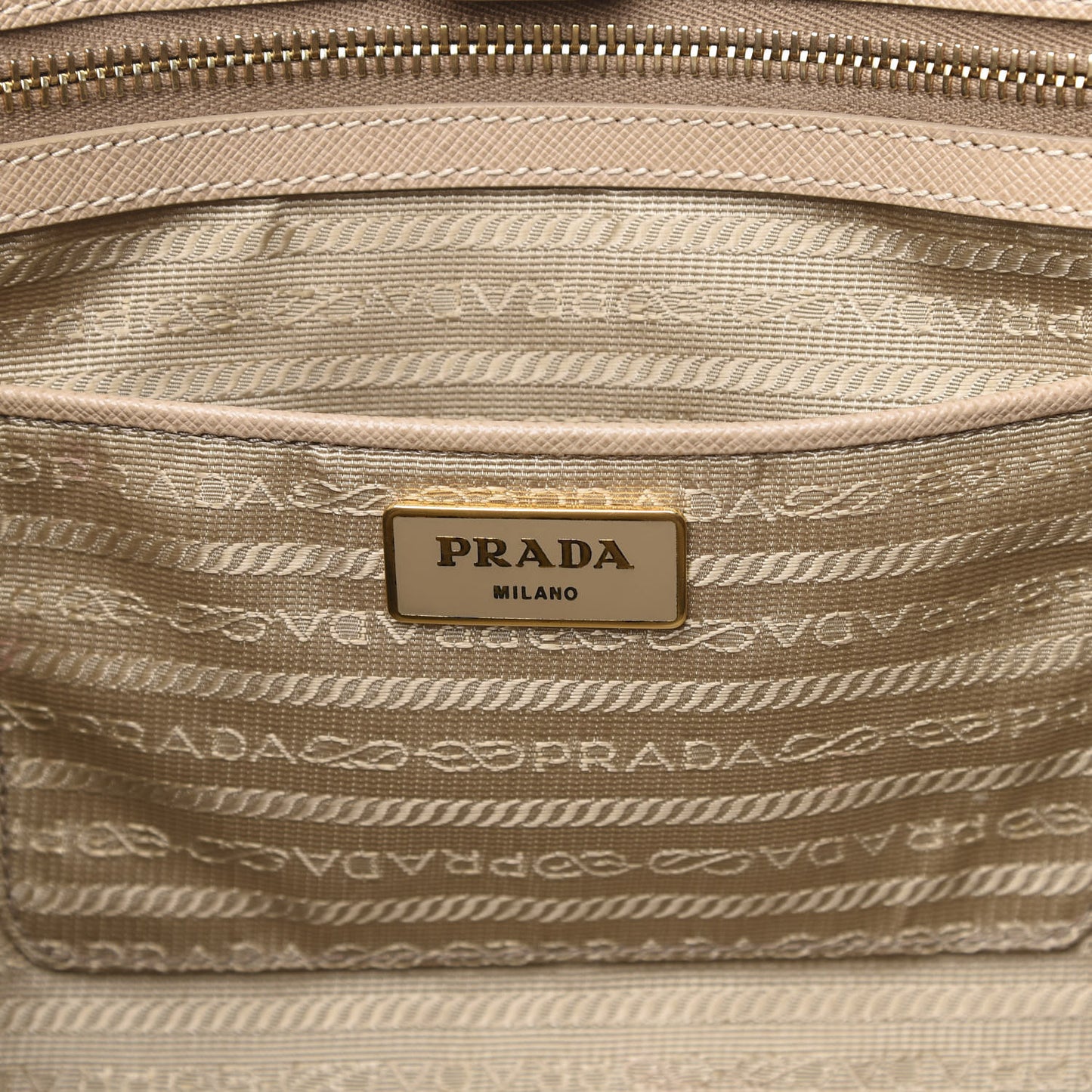 Saffiano Lux Large Tote Sabbia