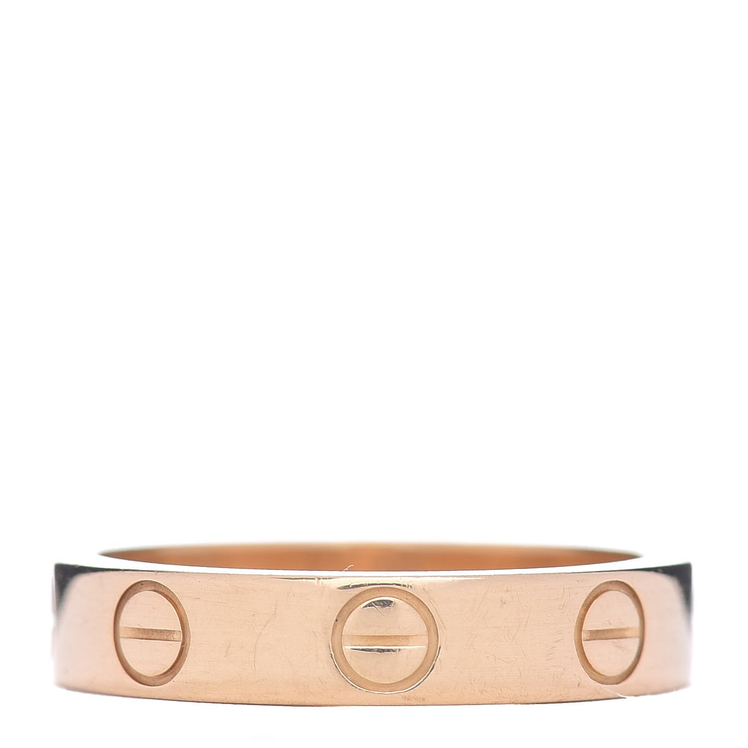 Cartier 18K Yellow Gold 3.5mm LOVE Wedding Band Ring 48 4.5 1 of 4