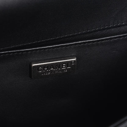 Chanel Lambskin Sequin Mosaic Medium Boy Flap Blue Green Black 5 of 7