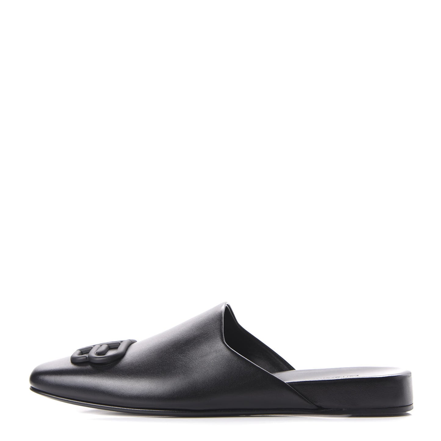 Calfskin BB Mules 35.5 Black