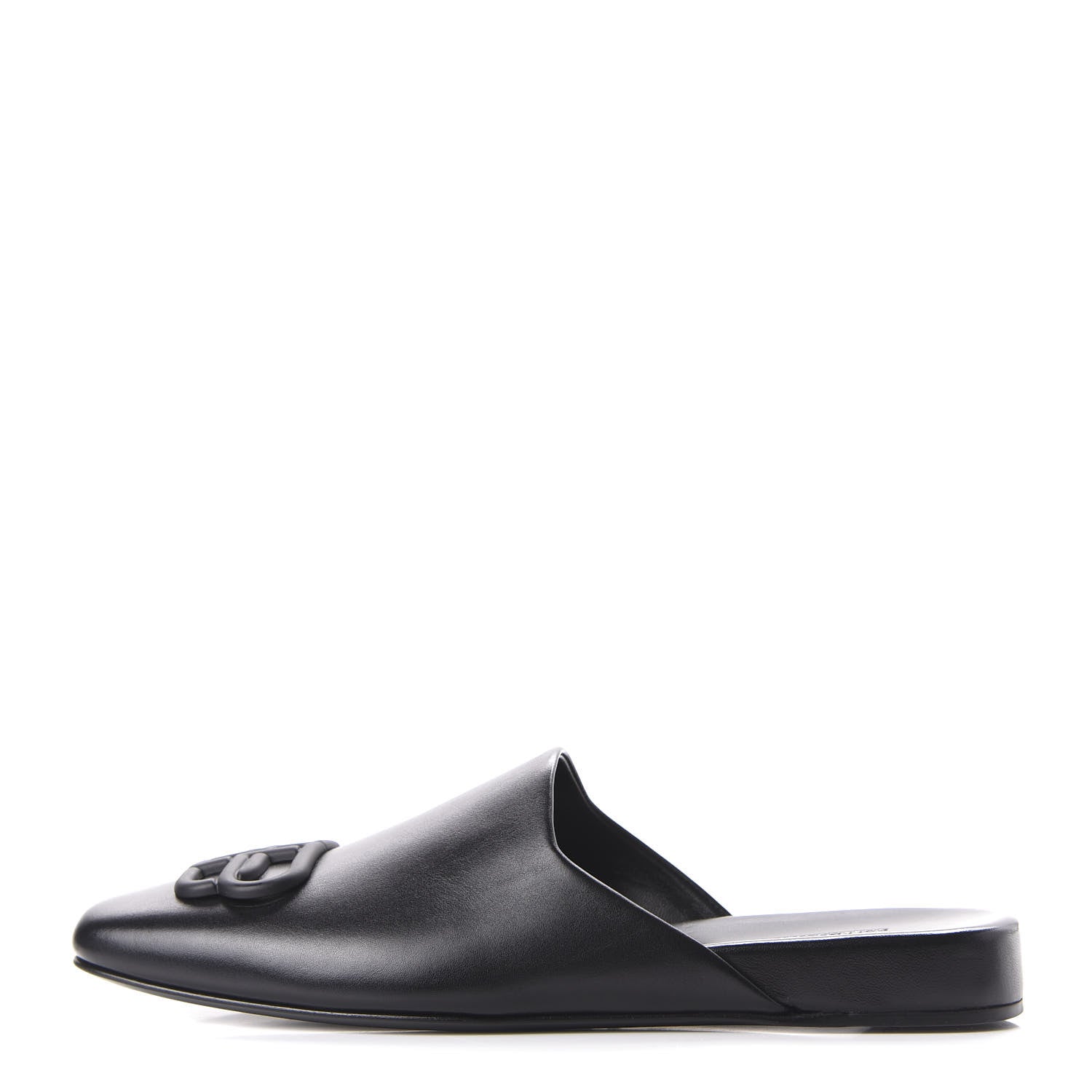 Balenciaga Calfskin BB Mules 35.5 Black 1 of 10
