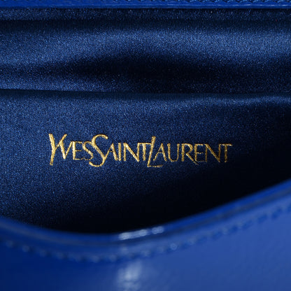 Saint Laurent Textured Patent Belle De Jour Clutch Large Royal Blue 6 of 13