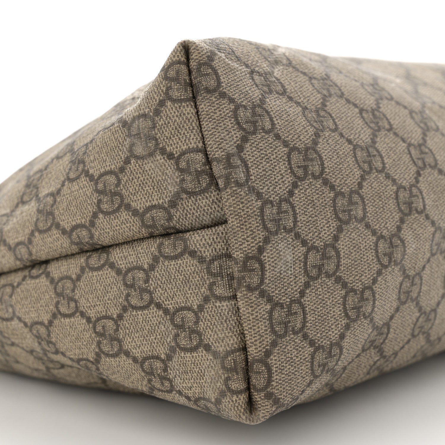 Gucci GG Supreme Monogram Medium Zippered Shopping Tote Dark Brown 9 of 18