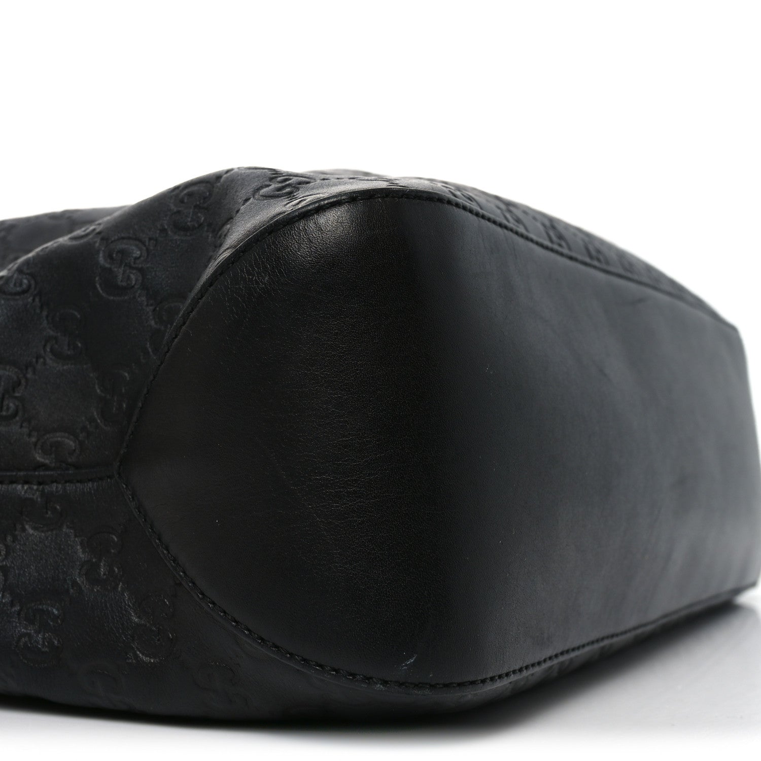 Gucci Guccissima Signature Large Linea A Hobo Black 9 of 12