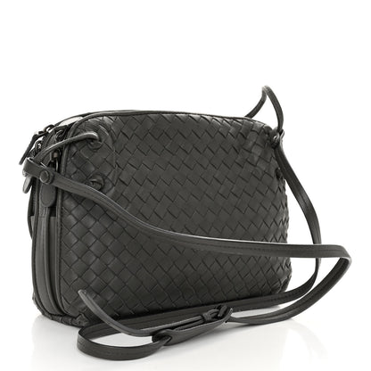 Bottega Veneta BOTTEGA VENETA Nappa Intrecciato Pillow Crossbody Messenger Light Grey 3 of 9