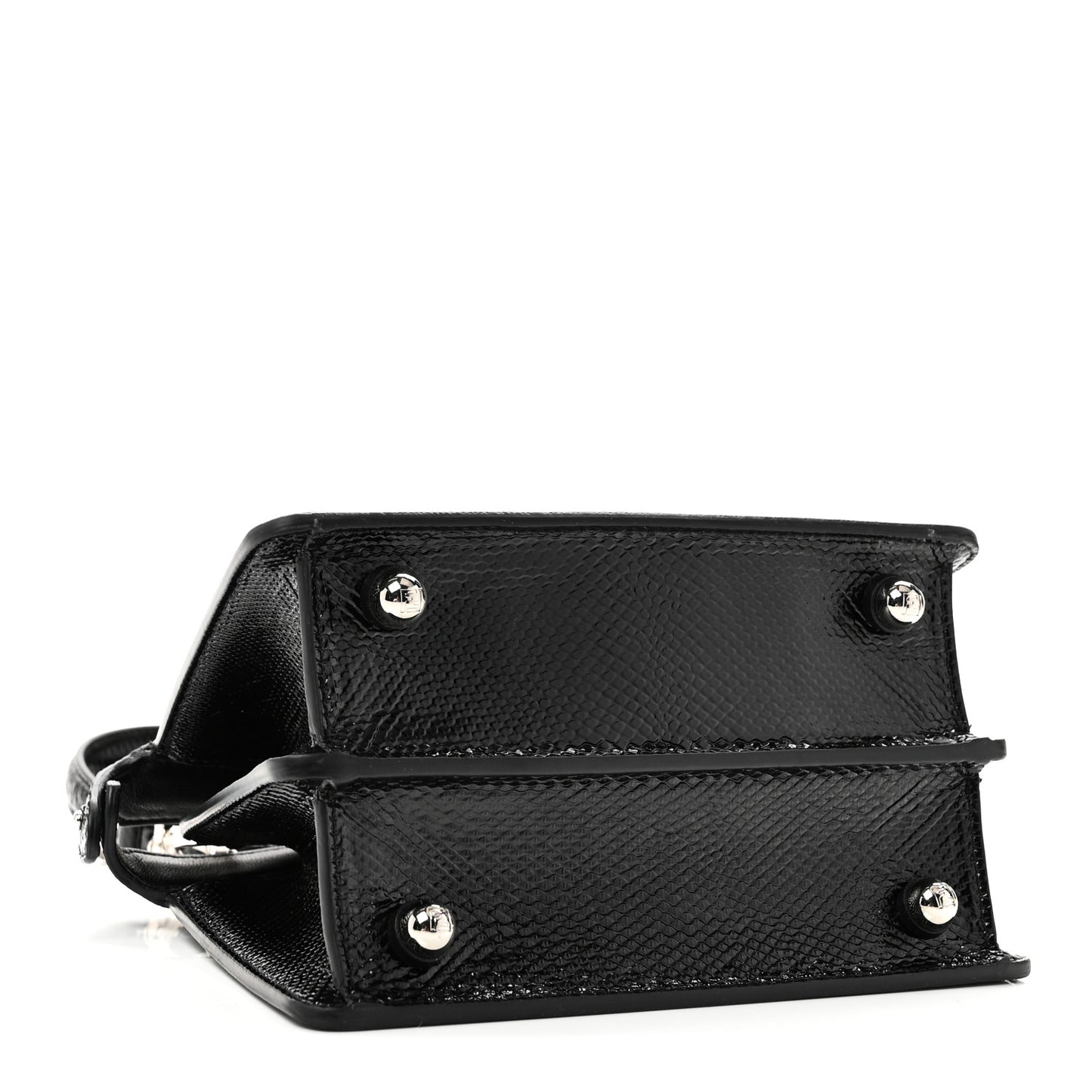 Lizard Petite Peekaboo I SEE U Satchel Black