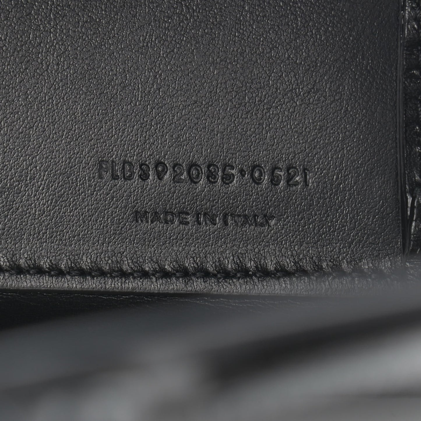 Grained Calfskin Nano Sac De Jour Black
