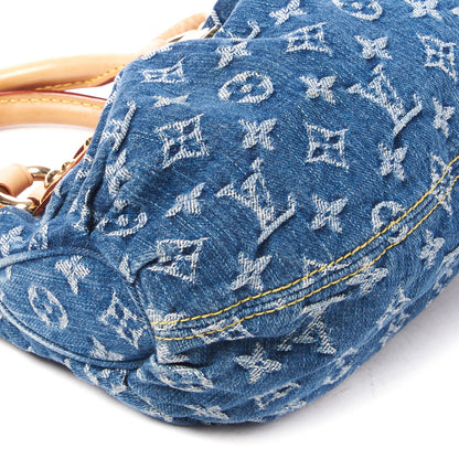 Louis Vuitton Monogram Denim Pleaty Blue 5 of 8