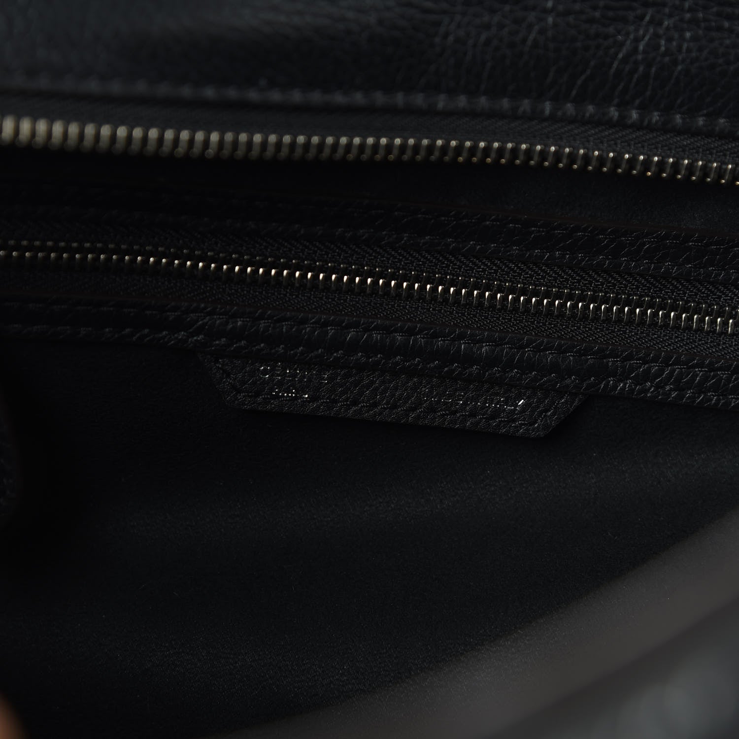 Celine Drummed Calfskin Mini Luggage Black 8 of 9
