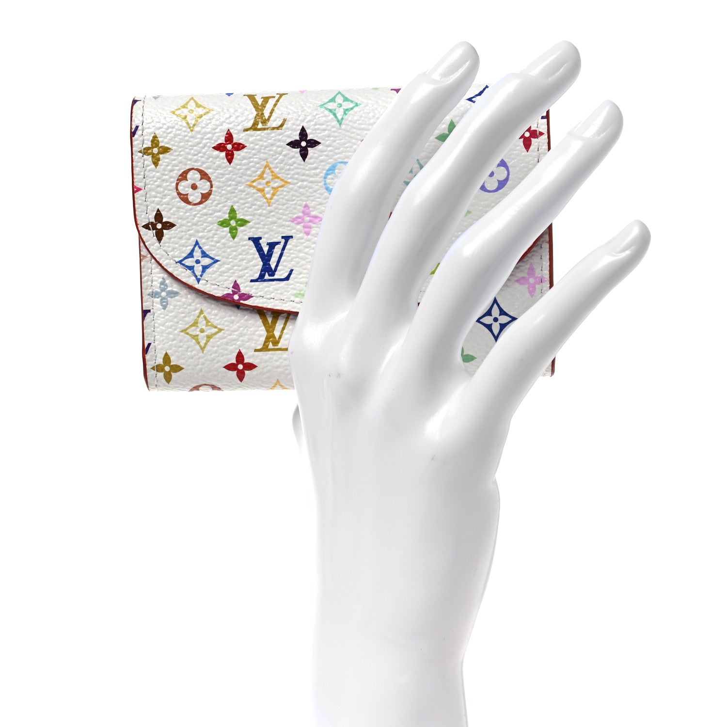 Louis Vuitton LV X TM Monogram Multicolor Rosalie Coin Purse White Kawaii Pink 2 of 7