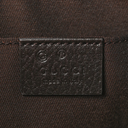 Gucci Monogram Dollar Calfskin Belt Bag Beige Ebony Testa di Moro Marrone Scuro 7 of 11