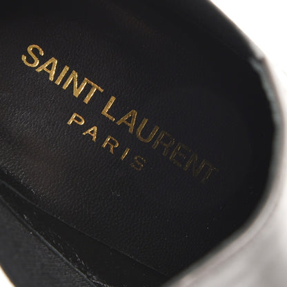 Saint Laurent Calfskin Classic Paris Ela 110 Ankle Boots 36 Earth 8 of 9