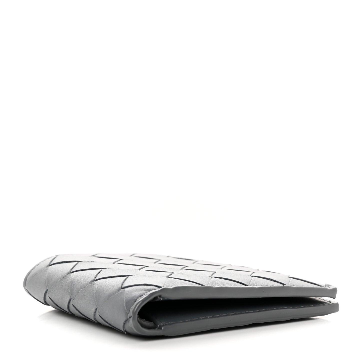 Nappa Maxi Intrecciato Bi-Fold Wallet Thunder