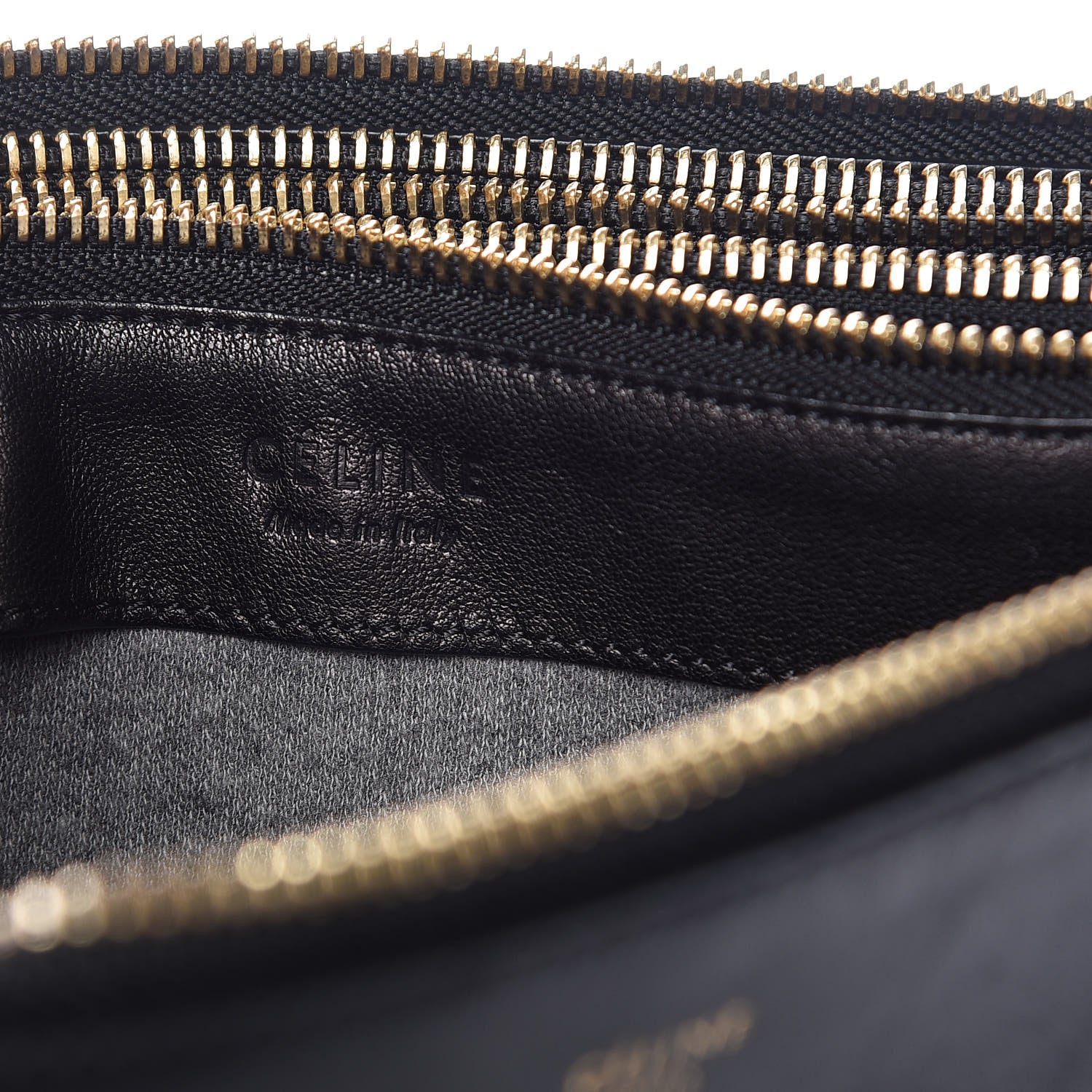 Celine Lambskin Large Trio Crossbody Bag Black 9 of 12