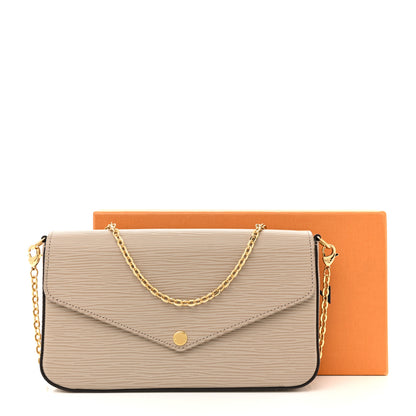 Louis Vuitton Epi Felicie Pochette Chain Wallet Galet 11 of 11