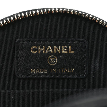 Chanel Caviar Quilted Round Handle With Care Vanity With Chain Black 7 of 10