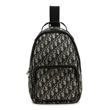 Christian Dior Oblique Mini Rider Backpack Black 1 of 10