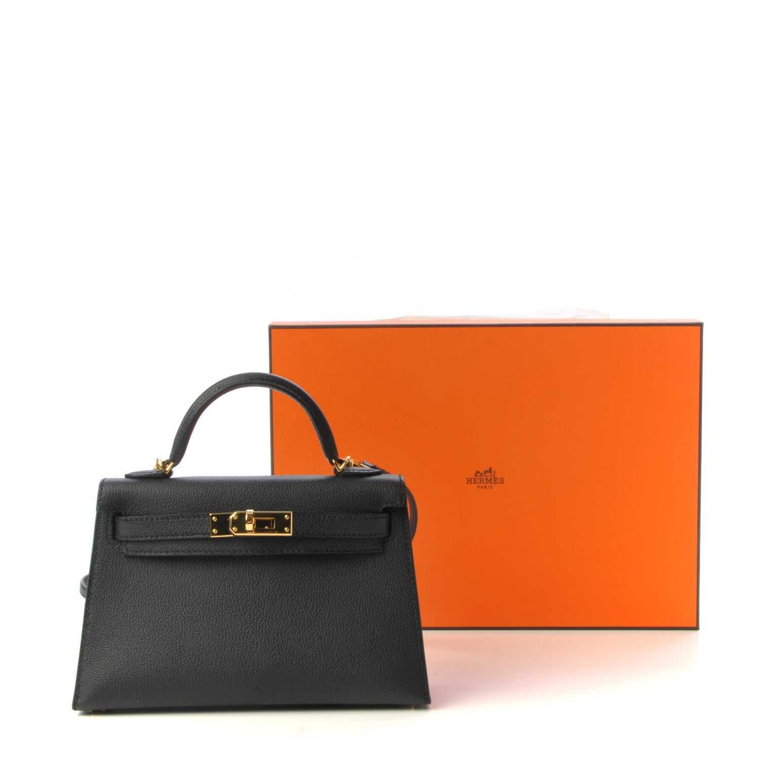 Hermes Chevre Chandra Mini Kelly Sellier 20 Black 27 of 27