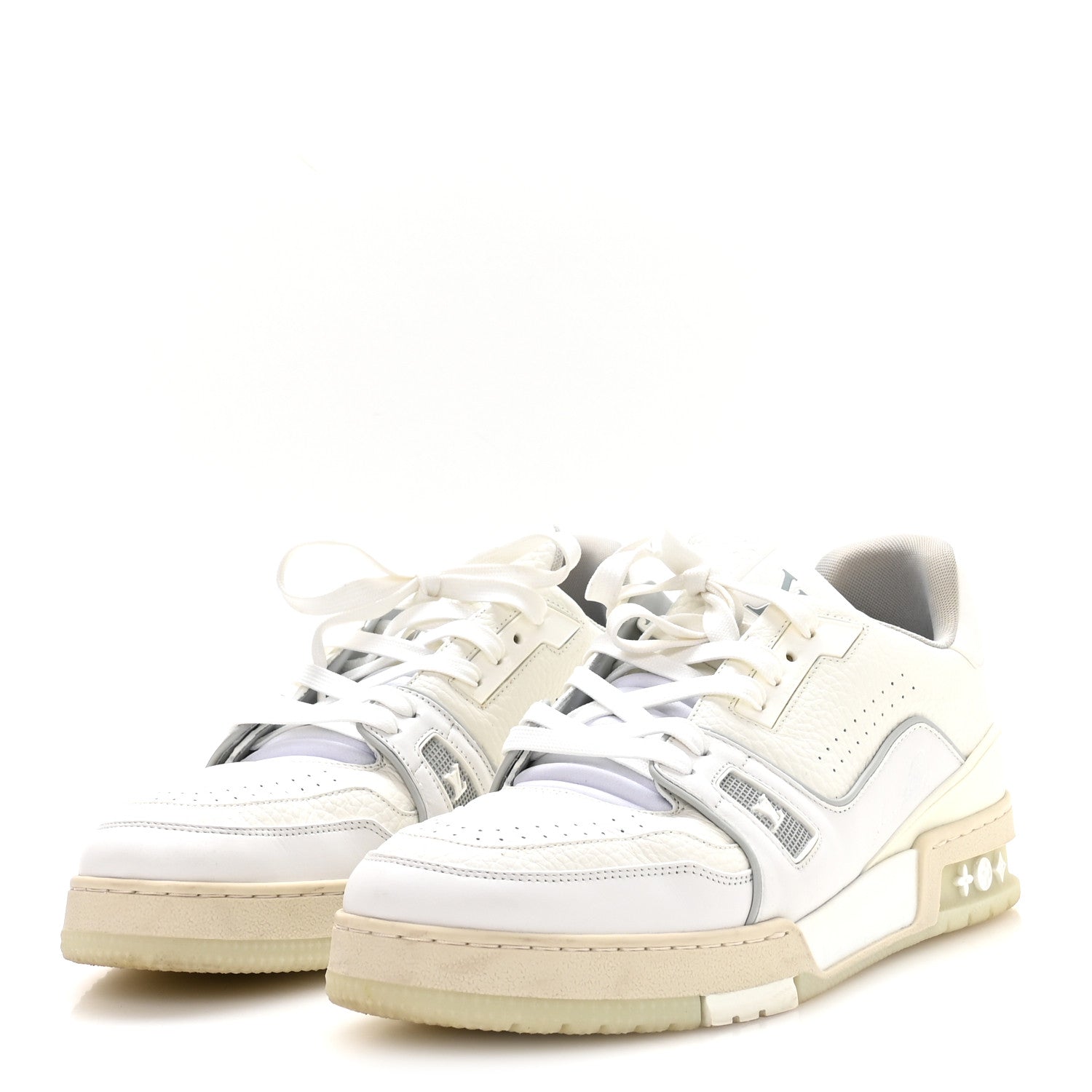 Louis Vuitton Calfskin Mens LV Trainer Sneakers 9 White 4 of 8