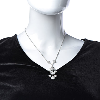 Bulgari 18K White Gold Diamond Diva's Dream Pendant Necklace 2 of 6